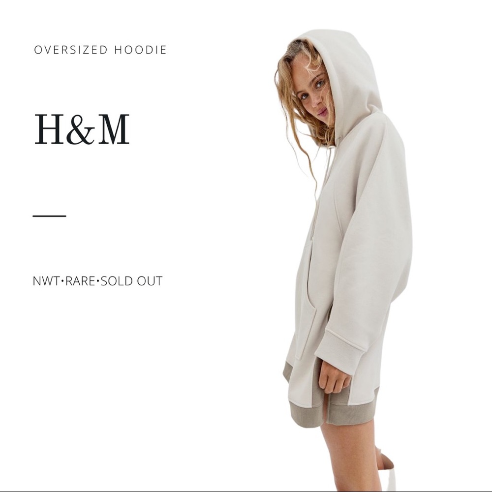 NWT H&M Conscious Collection Oversized Hoodie - Rare - Sold Out